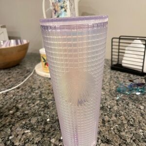 Starbucks Tumbler- Iridescent Frost Grid